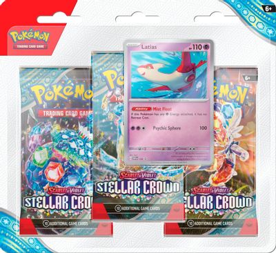 3-Pack Blister Stellar Crown (English) - Pokemon TCG